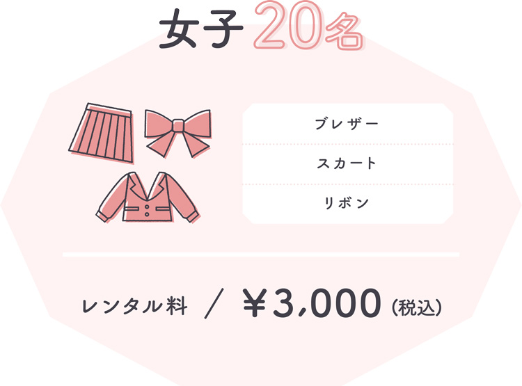 女子20名